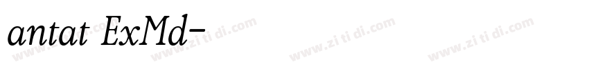 antat ExMd字体转换